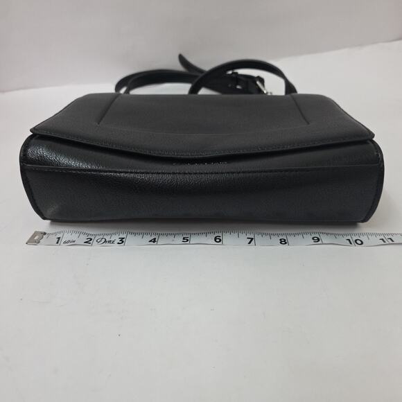 Calvin Klein Palm Black Double Compartment Crossbody Messenger Bag NWOT - Picture 9 of 11